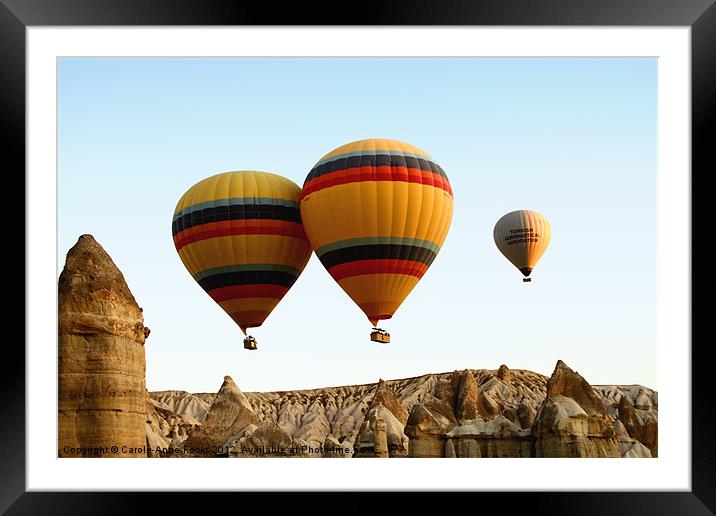 Hot Air Ballooning Framed Mounted Print by Carole-Anne Fooks