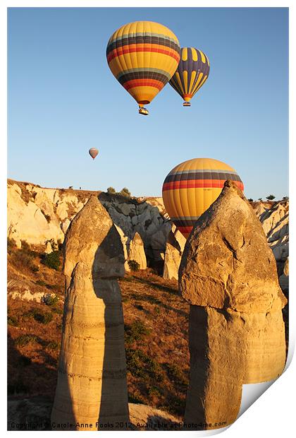 Ballooning Over The Valley Of Love Print by Carole-Anne Fooks
