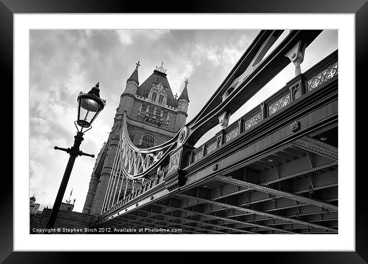 Tower Bridge Framed Mounted Print by Stephen Birch