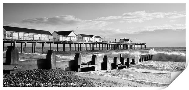 Southwold Pier, Suffolk Print by Stephen Birch