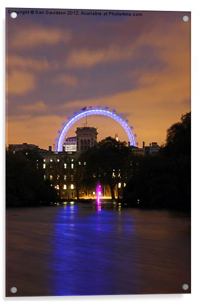 London Eye from St James Acrylic by Dan Davidson