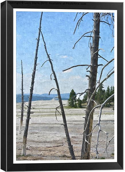 Yellowstone Park Canvas Print by Larry Stolle
