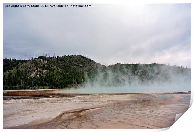 Yellowstone Park Print by Larry Stolle