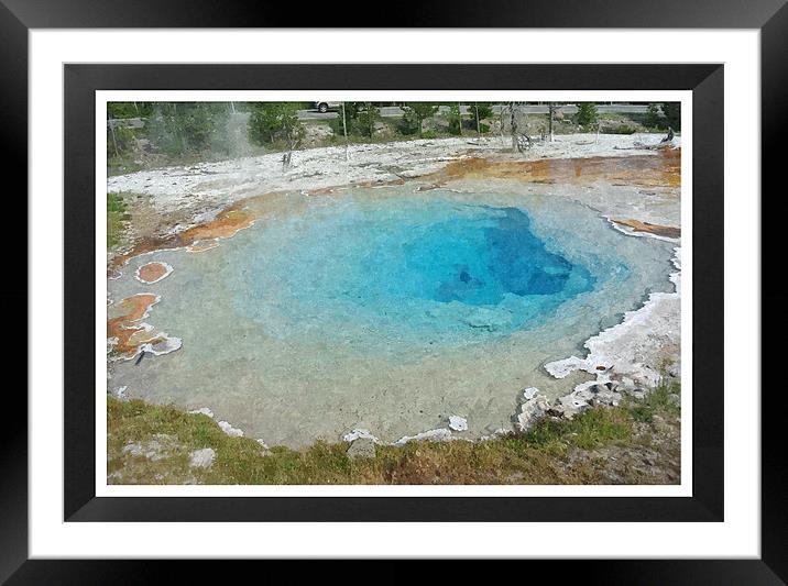 Yellowstone Park Framed Mounted Print by Larry Stolle