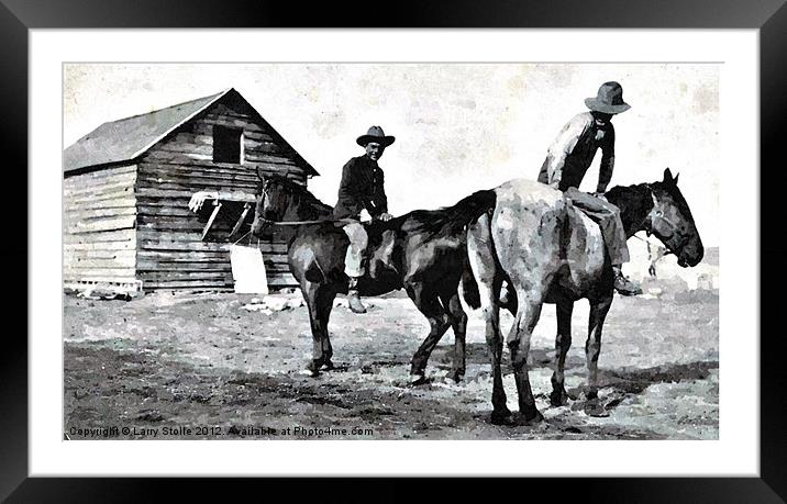 READY TO RIDE Framed Mounted Print by Larry Stolle