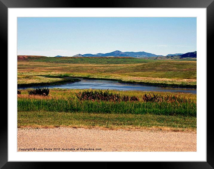 MONTANA IN THE SUMMER Framed Mounted Print by Larry Stolle