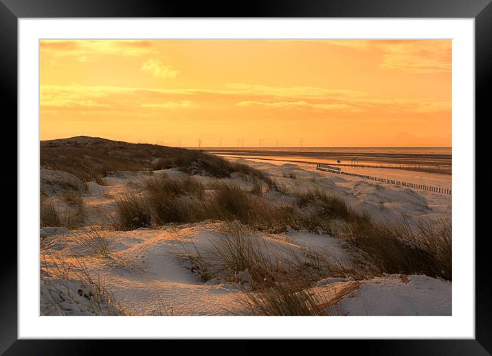 Frozen Sunset Framed Mounted Print by Roger Green