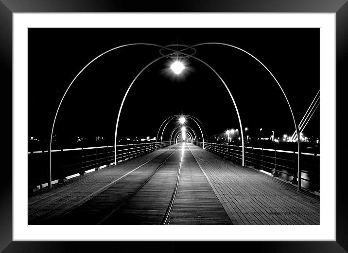 Southport Pier Framed Mounted Print by Wayne Molyneux