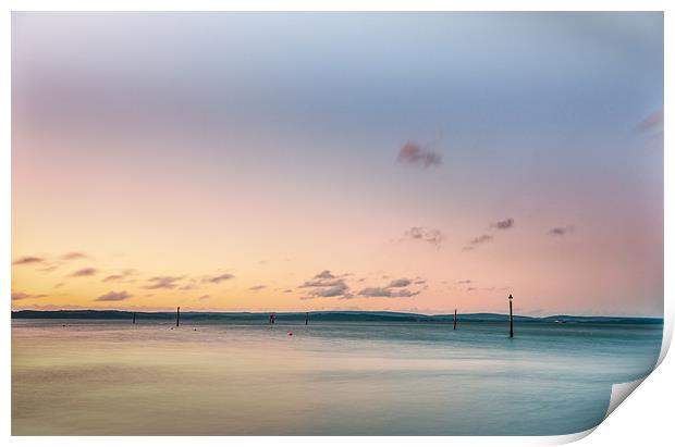 Solent Sunrise Print by stuart bennett