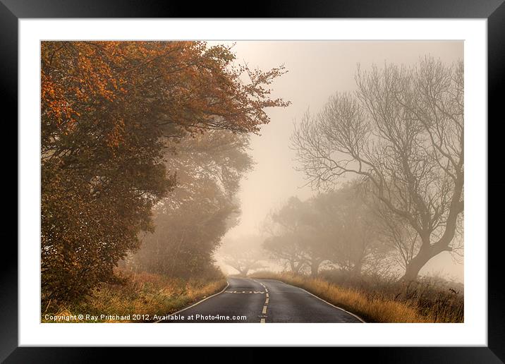 Slow Mist Framed Mounted Print by Ray Pritchard
