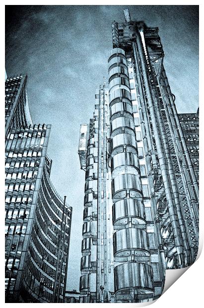 Lloyd's Building London Print by David Pyatt