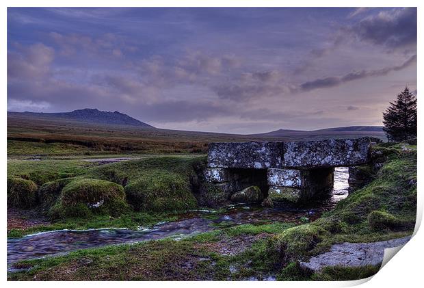 Rough Tor Bodmin Moor Print by David Wilkins