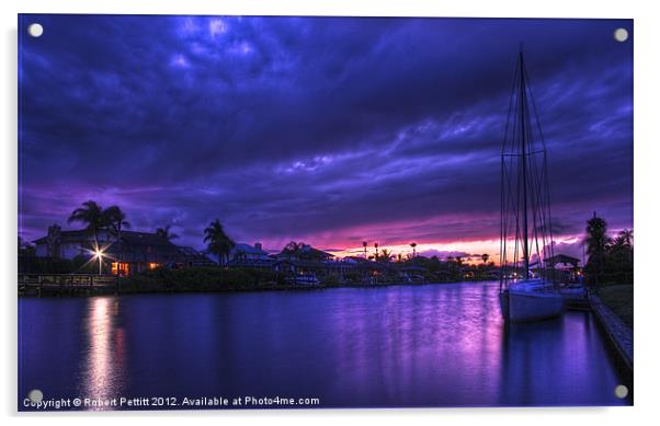 On The Pier Acrylic by Robert Pettitt