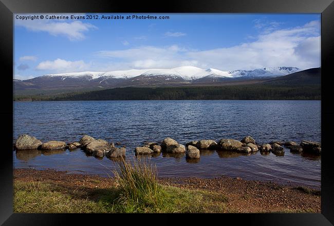 Snow on the Cairngorm Mountains Framed Print by Catherine Fowler