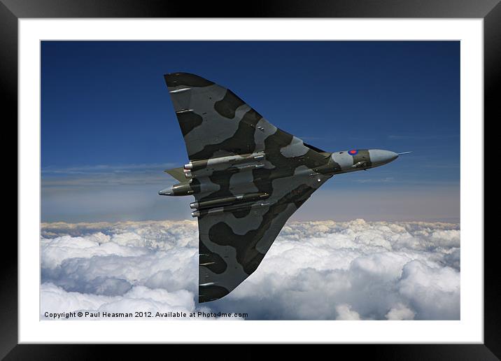 Vulcan Bomber XH558 Framed Mounted Print by P H