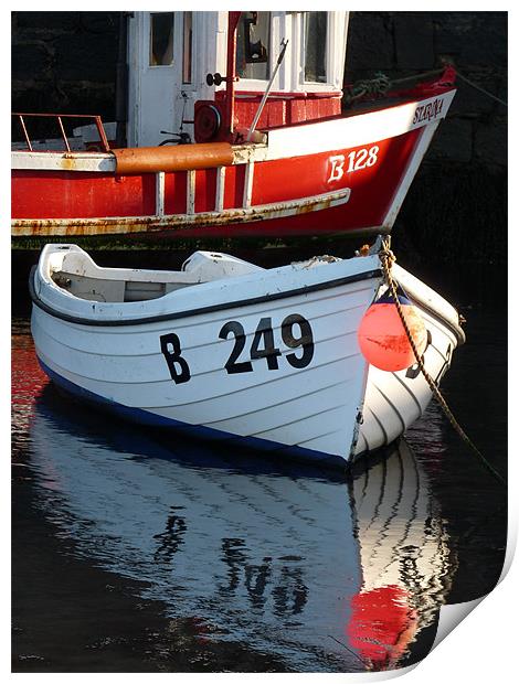 Boats Print by Noreen Linale