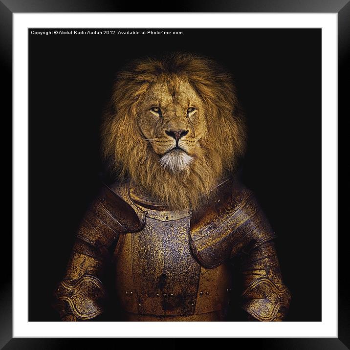 Leo The Lionheart Framed Mounted Print by Abdul Kadir Audah