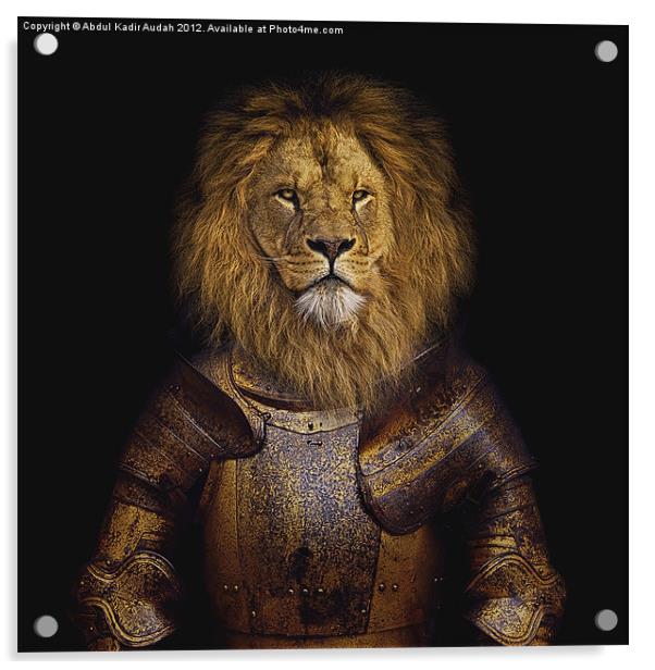 Leo The Lionheart Acrylic by Abdul Kadir Audah