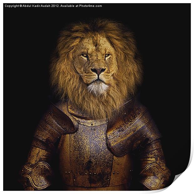 Leo The Lionheart Print by Abdul Kadir Audah