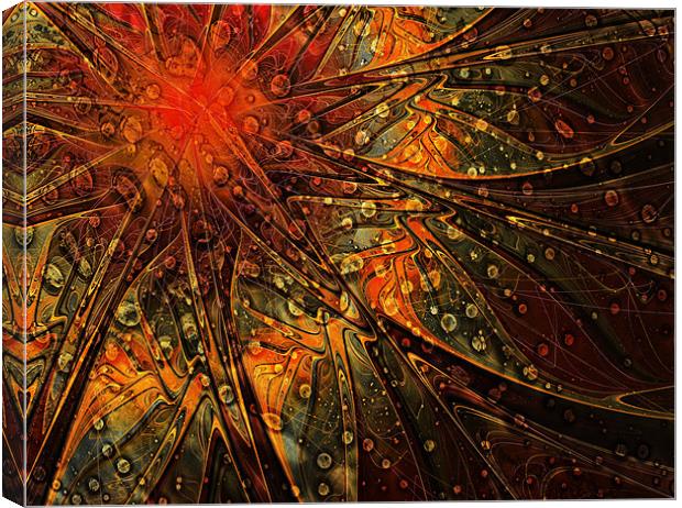 Speckled Copper Canvas Print by Amanda Moore