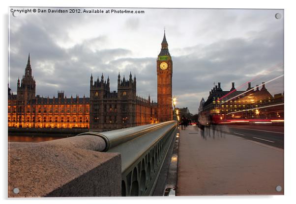 Westminster Twilight Acrylic by Dan Davidson