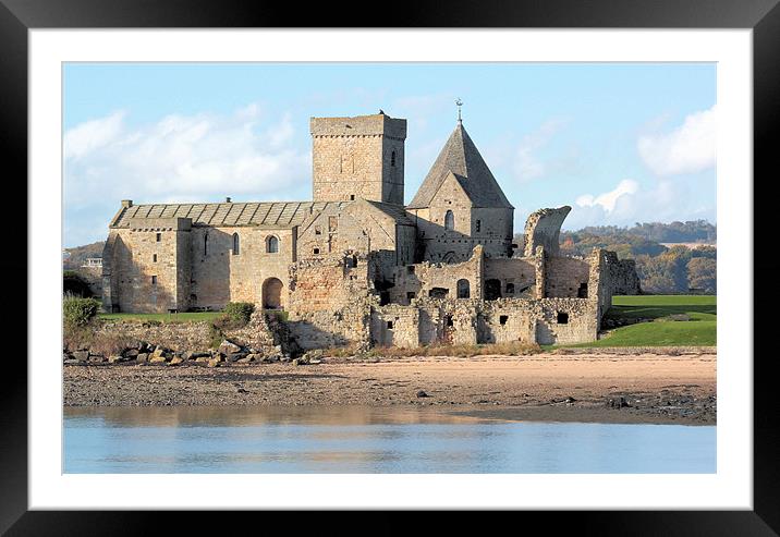 Inchcolm Abbey Framed Mounted Print by Julie Ormiston
