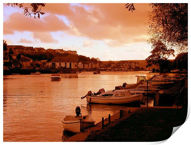 Autumn at the Quay Print by Michael Bolton