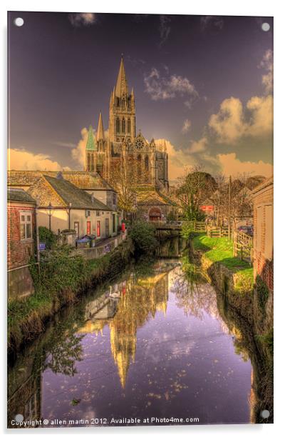 Truro Cathedral Acrylic by allen martin
