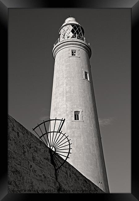 St Mary’s Lighthouse Framed Print by David Pringle