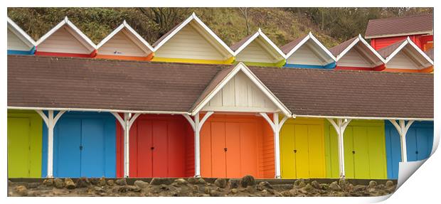 Beach Huts Print by Andrew Rotherham