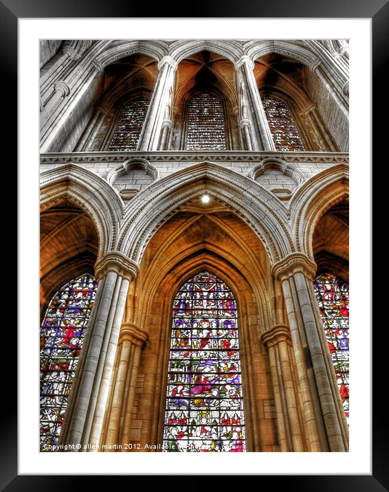 TRURO CATHEDRAL Framed Mounted Print by allen martin