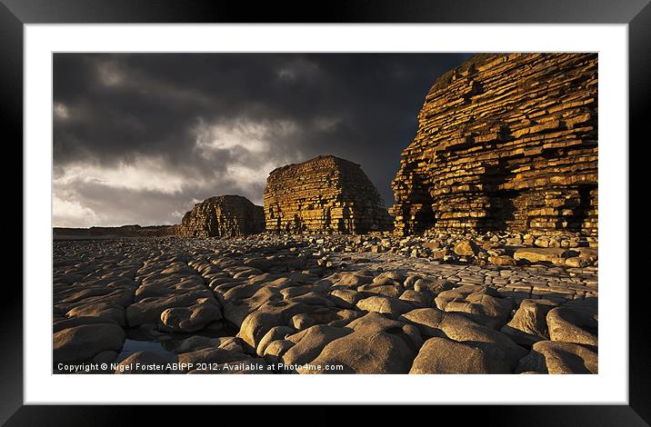 The Glamorgan Coast Framed Mounted Print by Creative Photography Wales