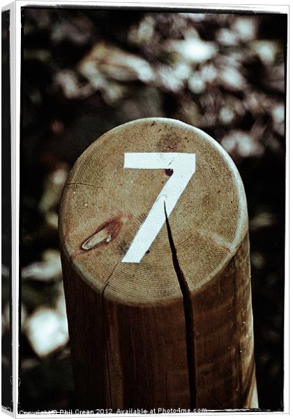 Number 7 Canvas Print by Phil Crean