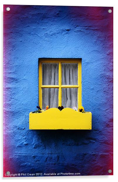 Yellow window Acrylic by Phil Crean