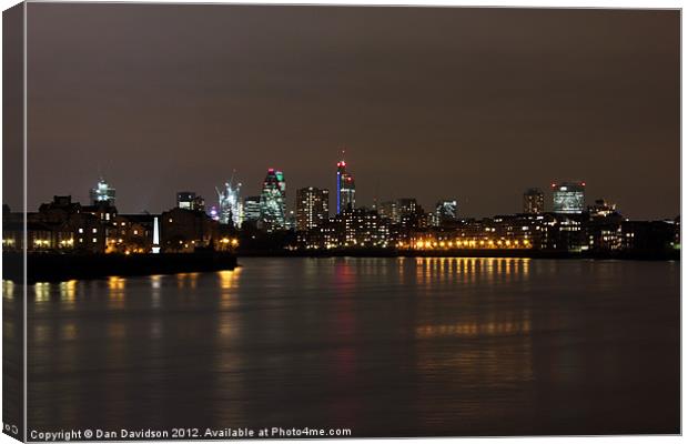 London City Skyline Canvas Print by Dan Davidson