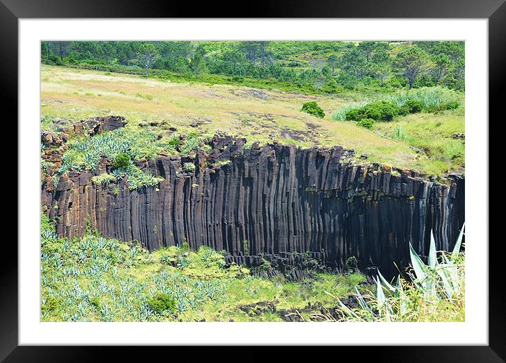 Giant's Causeway of the Azores Framed Mounted Print by Malcolm Snook