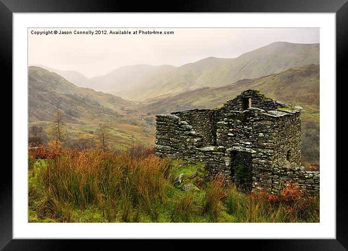 Old Barn, Kirkstone Framed Mounted Print by Jason Connolly
