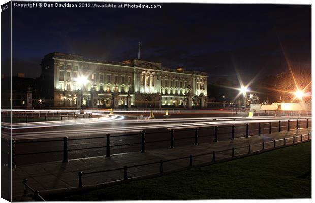 Speed of Light Buckingham Palace Canvas Print by Dan Davidson