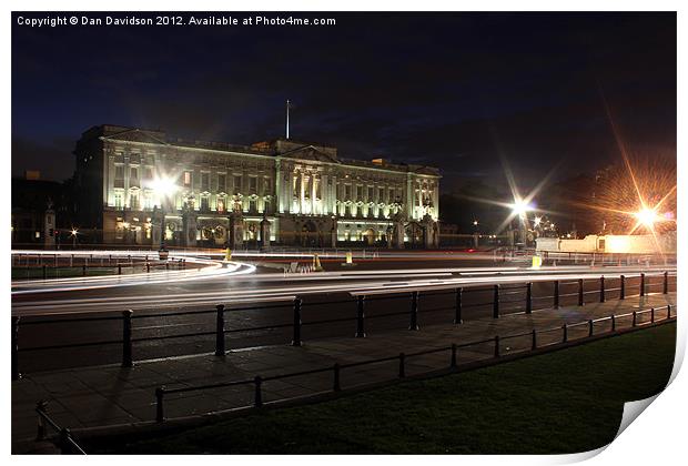 Speed of Light Buckingham Palace Print by Dan Davidson