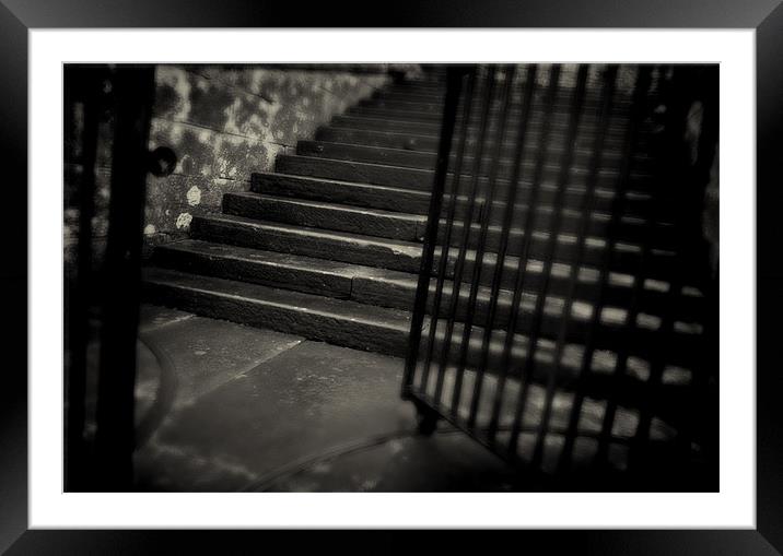 Secret stairs. Framed Mounted Print by David Hare