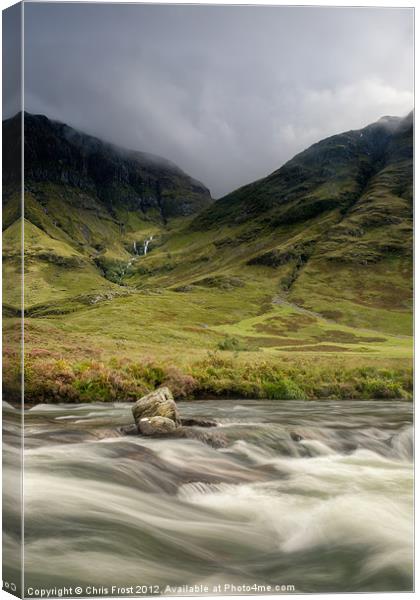 Glen Coe Valley Canvas Print by Chris Frost