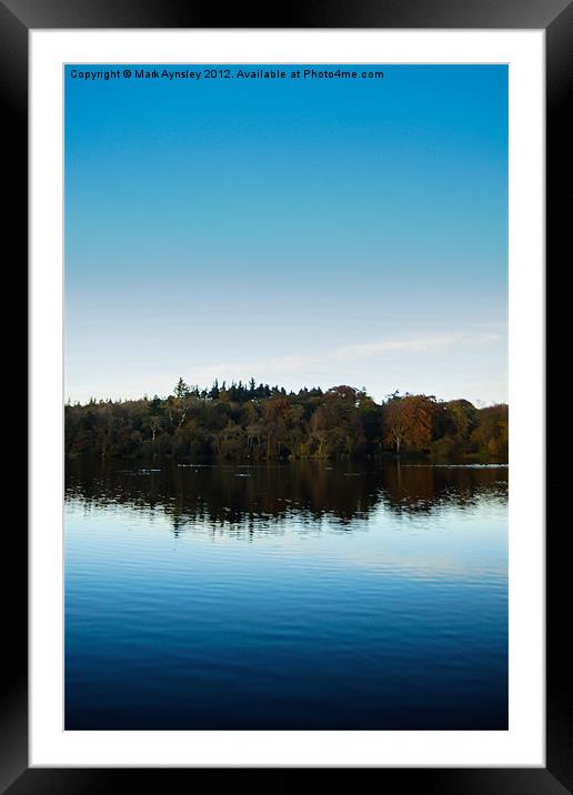 reflect. Framed Mounted Print by Mark Aynsley