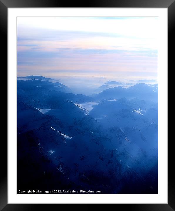 Over the Alps Framed Mounted Print by Brian  Raggatt
