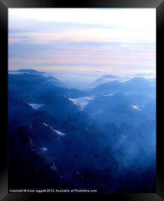 Over the Alps Framed Print by Brian  Raggatt