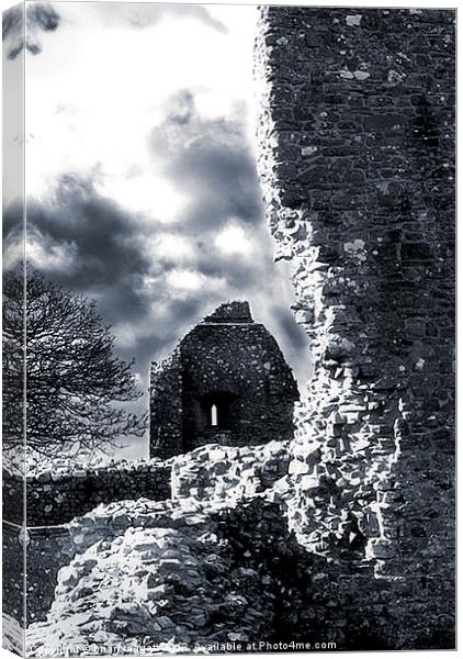 Castle Ruin Wales Canvas Print by Brian  Raggatt