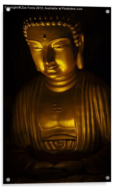Buddha Acrylic by Zoe Ferrie