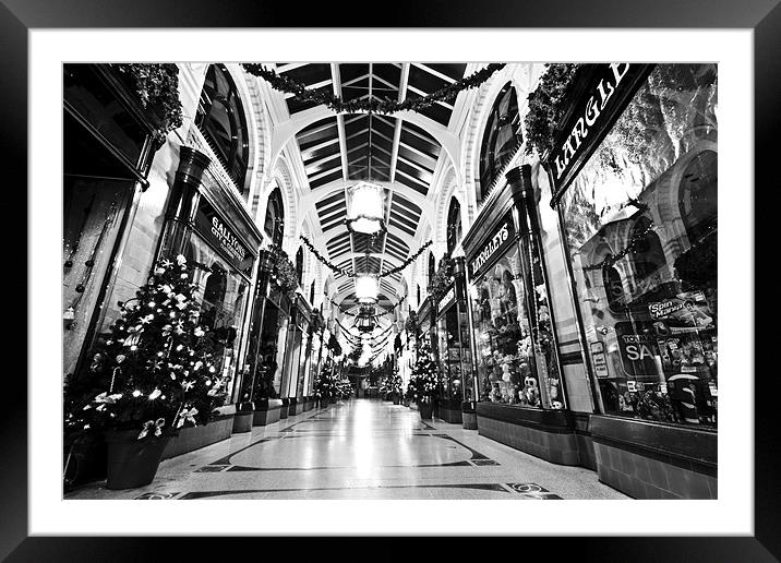 Norwich's Historic Royal Arcade Framed Mounted Print by Paul Macro