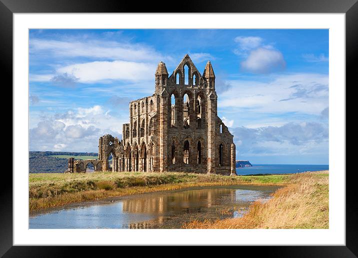 Whitby Abbey Framed Mounted Print by David Hare