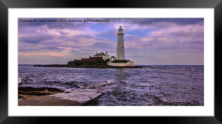 The Lighthouse Framed Mounted Print by Trevor Kersley RIP