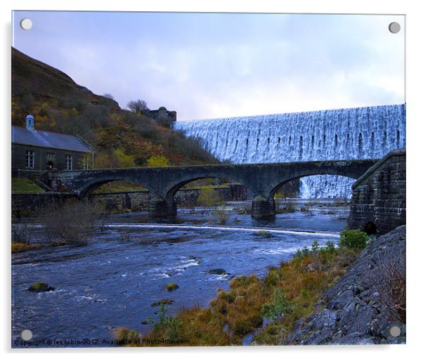 Rhayader Dam Acrylic by les tobin